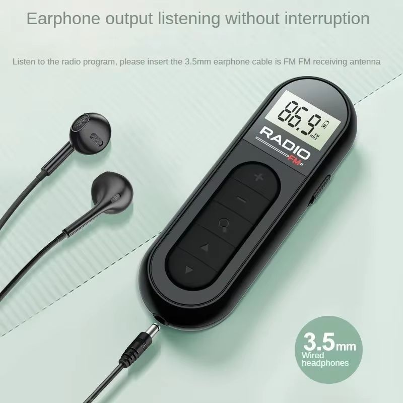 Mini Portable FM Radio  MultiFunctional Pocket Radio With Clear Sound For Outdoor And Elderly Use 5
