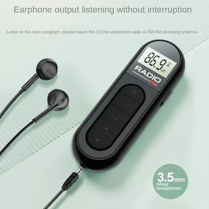 Mini Portable FM Radio  MultiFunctional Pocket Radio With Clear Sound For Outdoor And Elderly Use 5