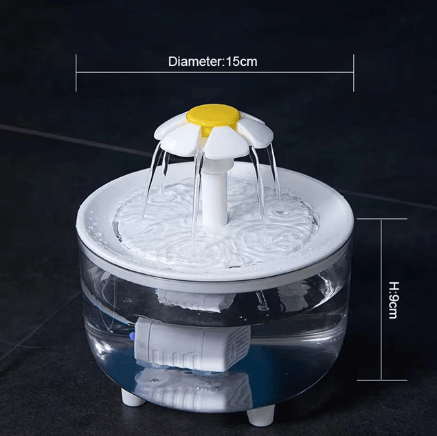 Automatic Cat Water Fountain With Filter Quiet USB Electric Pet Dispenser 1