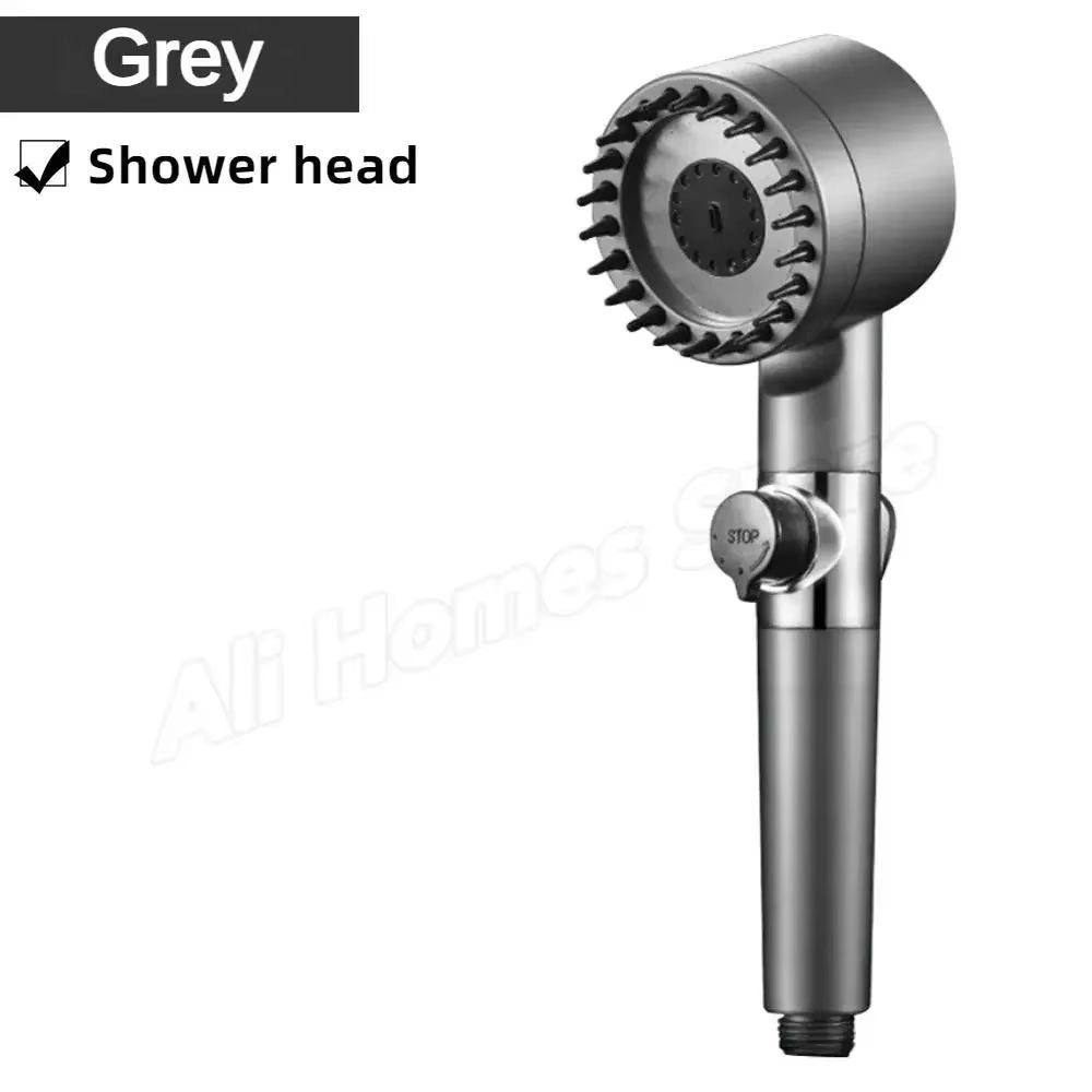 High Pressure 3 Mode Shower Head  Water Saving Handheld SPA Massage With Anion Filter 7