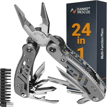 24 In 1 Multitool Pliers Survival Camping And Hunting Gear For Men 5