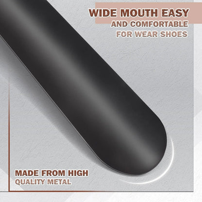 Long Handled Metal Shoe Horn For Easy Shoe Wearing 2