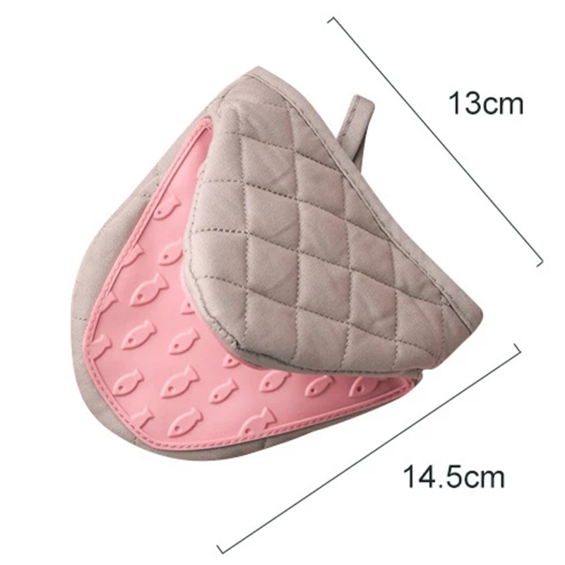 Fish Shaped Silicone Anti Scald Oven Gloves, Heat Resistant Kitchen Gloves & Tray Dish Holder, Multi Purpose Pot Holder