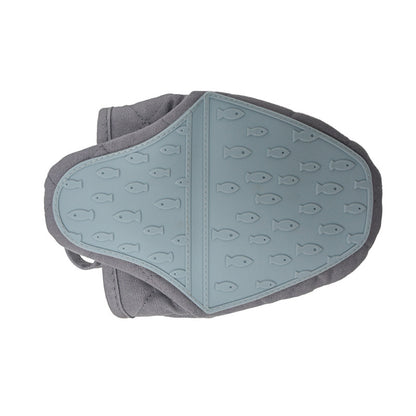 Fish Shaped Silicone Anti Scald Oven Gloves, Heat Resistant Kitchen Gloves & Tray Dish Holder, Multi Purpose Pot Holder