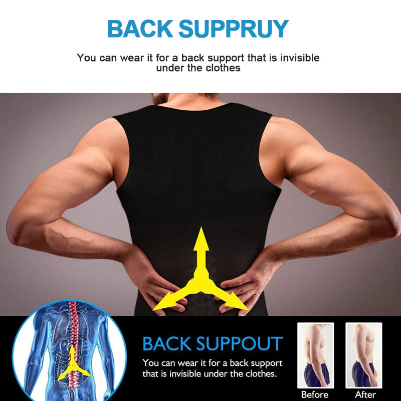 Body Shapers Vest, New Men Neoprene Sweat Sauna Vest, Waist Trainer Slimming, Shapewear Waist Shaper Corset for Women