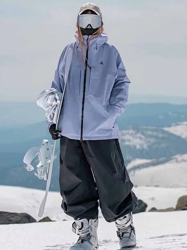 Ski Pants Waterproof Loose Fit For Men Women Wear Resistant Ski Pants Professional Double Board Sin