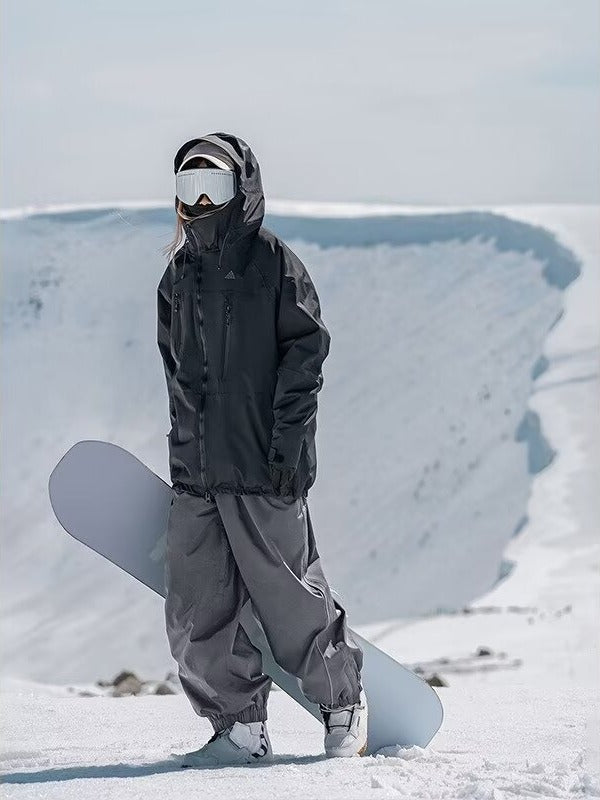 Ski Pants Waterproof Loose Fit For Men Women Wear Resistant Ski Pants Professional Double Board Sin