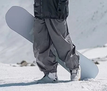 Ski Pants Waterproof Loose Fit For Men Women Wear Resistant Ski Pants Professional Double Board Sin
