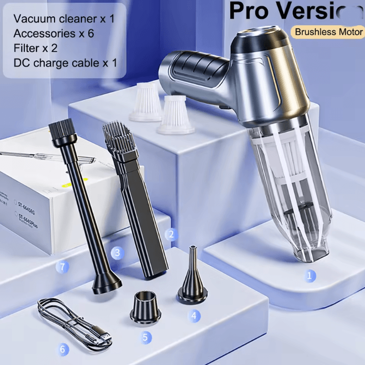 Wireless Car Vacuum Cleaner Portable High Power Handheld 6