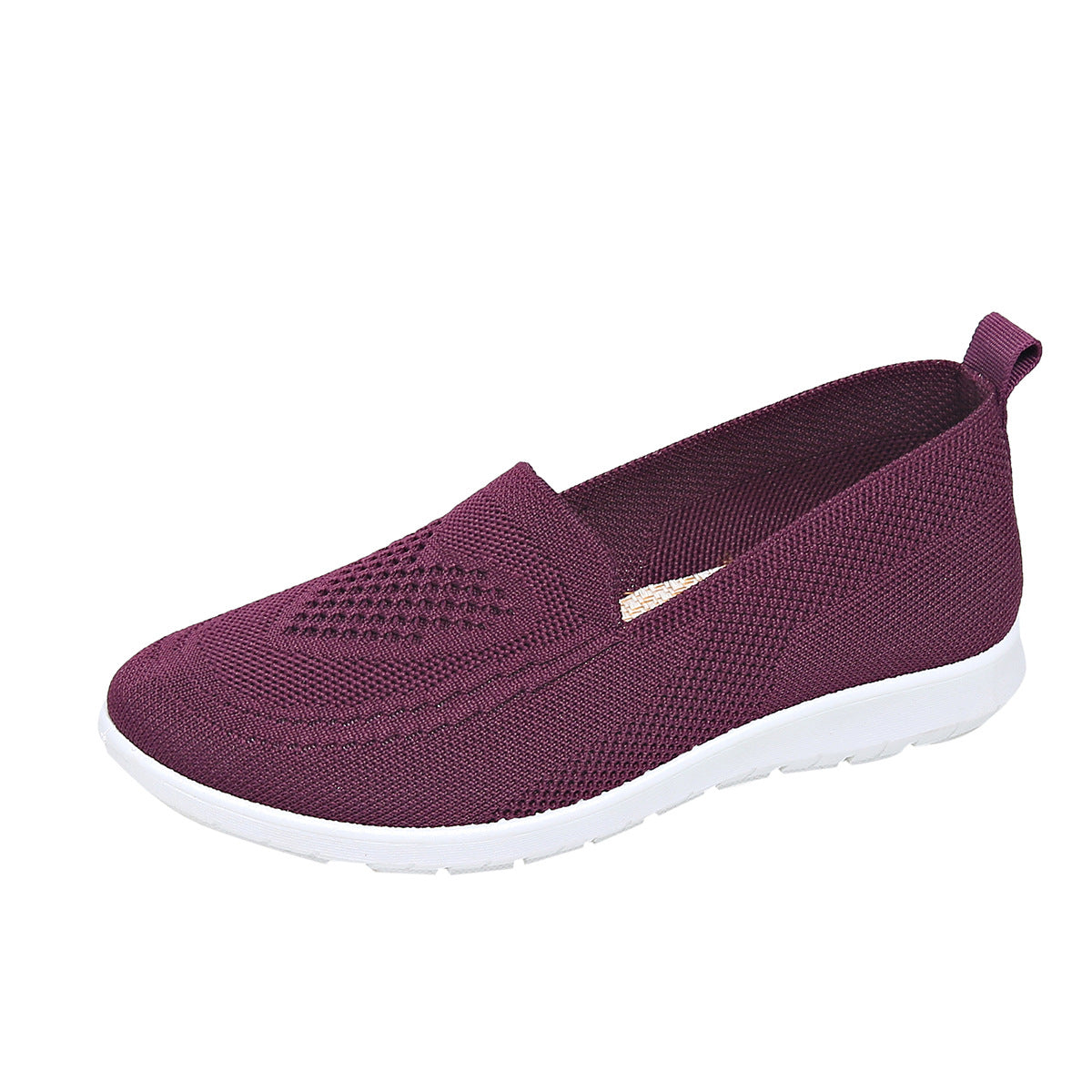 Spring Summer Womens Shoes, Casual Breathable Chunky Sole Flat Sneakers, Lightweight Walking Shoes, Cheap Shoes