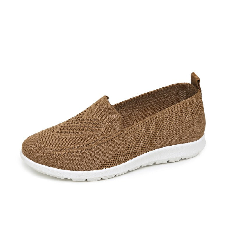 Spring Summer Womens Shoes, Casual Breathable Chunky Sole Flat Sneakers, Lightweight Walking Shoes, Cheap Shoes