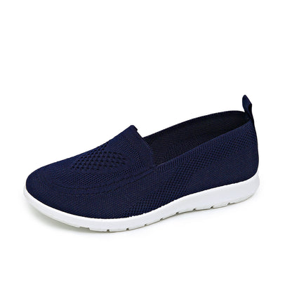 Spring Summer Womens Shoes, Casual Breathable Chunky Sole Flat Sneakers, Lightweight Walking Shoes, Cheap Shoes