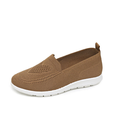 Spring Summer Womens Shoes, Casual Breathable Chunky Sole Flat Sneakers, Lightweight Walking Shoes, Cheap Shoes