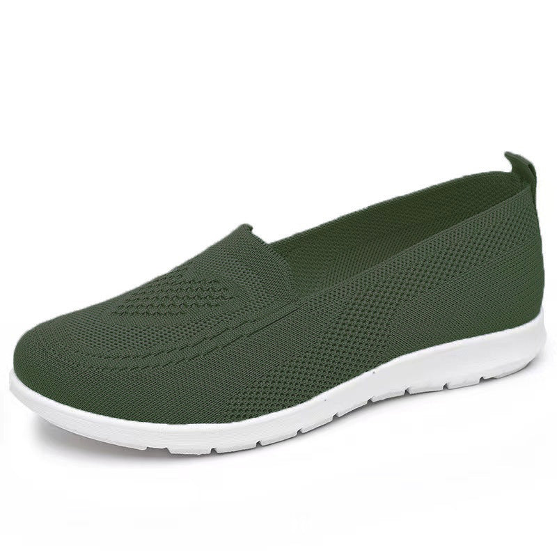 Spring Summer Womens Shoes, Casual Breathable Chunky Sole Flat Sneakers, Lightweight Walking Shoes, Cheap Shoes