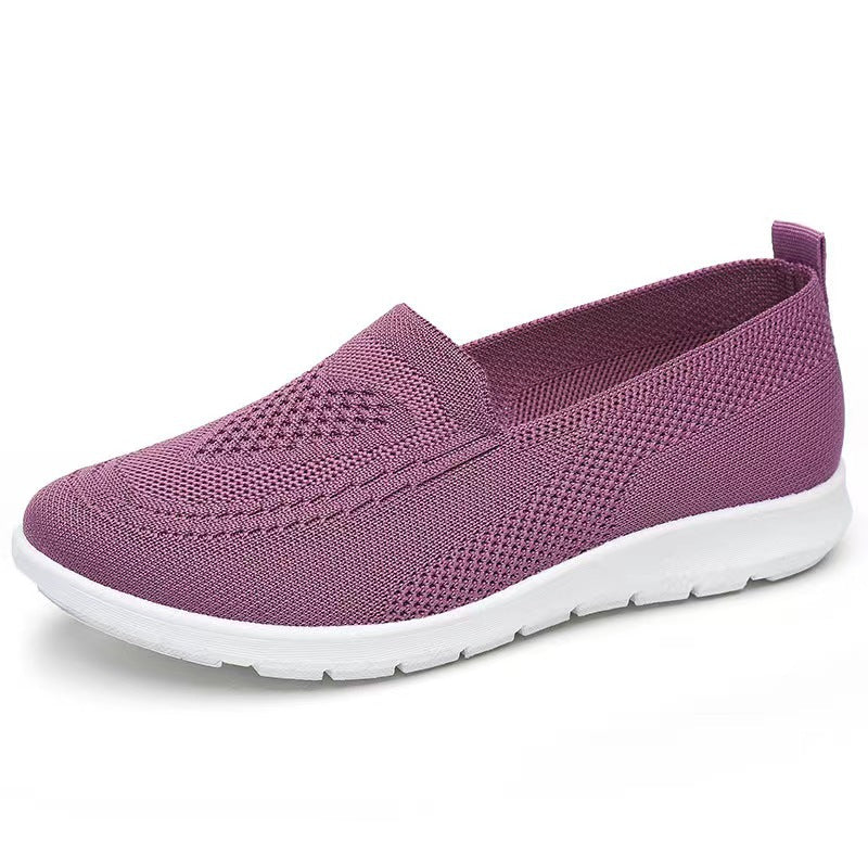 Spring Summer Womens Shoes, Casual Breathable Chunky Sole Flat Sneakers, Lightweight Walking Shoes, Cheap Shoes
