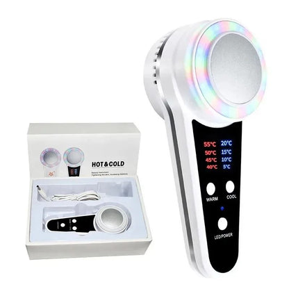 Hot Cold Cryotherapy Facial Hammer With LED Photon Therapy 5