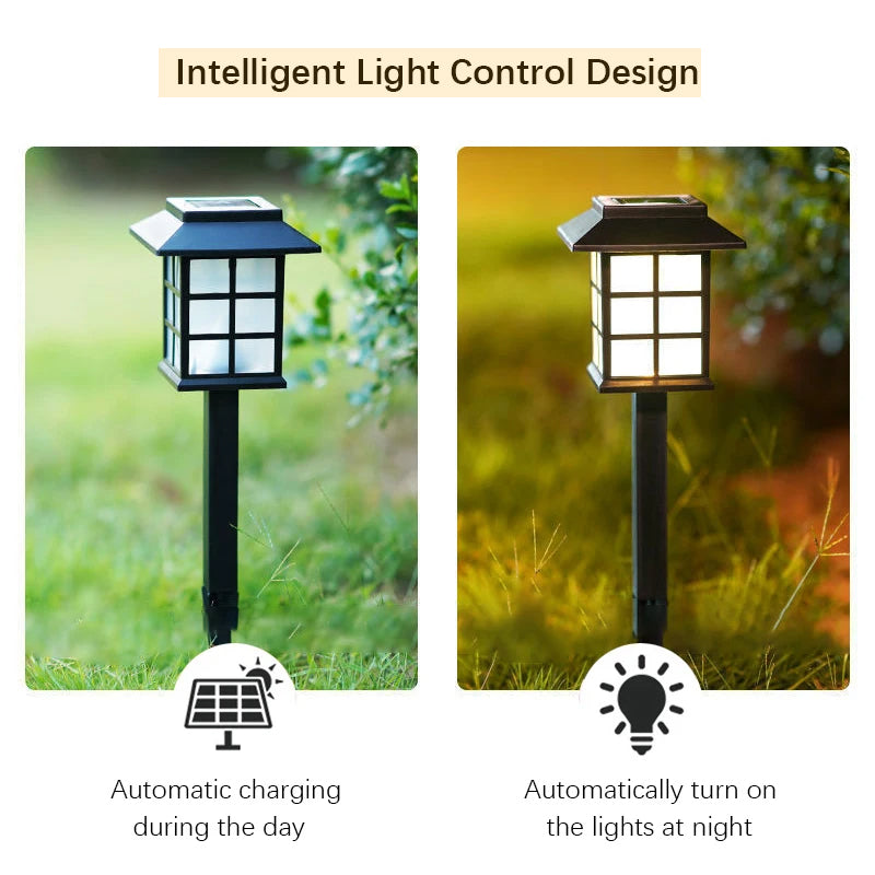 Automate Your Garden's Glow: 8 Pack Waterproof Solar Pathway Lights for Yard, Patio, Walkway & Driveway Landscape Decor