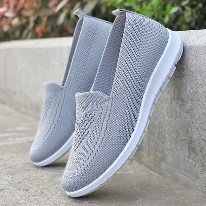 Womens Summer Shoes Soft Sole Casual Flats For Ladies New Moms Single Shoes Lightweight Breathable  3
