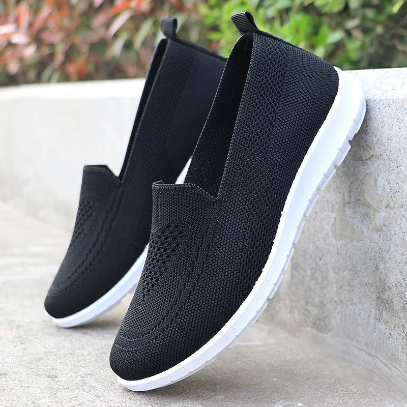 Womens Summer Shoes Soft Sole Casual Flats For Ladies New Moms Single Shoes Lightweight Breathable  1