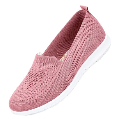 Womens Summer Shoes Soft Sole Casual Flats For Ladies New Moms Single Shoes Lightweight Breathable  4