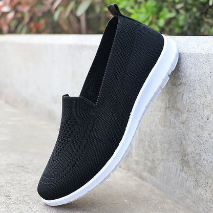 Womens Summer Shoes Soft Sole Casual Flats For Ladies New Moms Single Shoes Lightweight Breathable  7