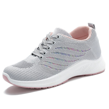 Spring Female Shoes New Womens Shoes Soft Sole Breathable Running Shoes Fashion Trend Lace Up Sport 9