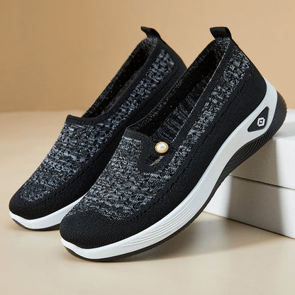 Lightweight Shoes for Women Spring Autumn, Casual Soft Sole Single Shoe, Breathable Womens Shoes, Comfortable Mother