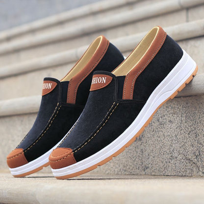 Stylish Men Casual Shoes Spring And Autumn Trend Canvas Shoes Lightweight Soft Flat Shoes Comfortab