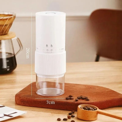Portable Electric Manual Coffee Bean Grinder 30 Adjustable Gears Rechargeable Burr Grinder For Espr 9