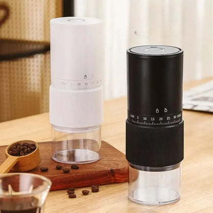 Portable Electric Manual Coffee Bean Grinder 30 Adjustable Gears Rechargeable Burr Grinder For Espr 5