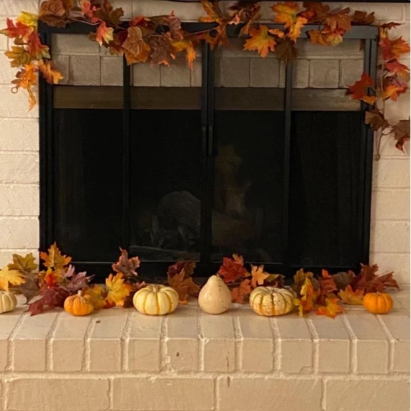 709 Inch Autumn Artificial Maple Leaf Vine Hanging Garland Decoration For Home Garden Halloween Chr 3