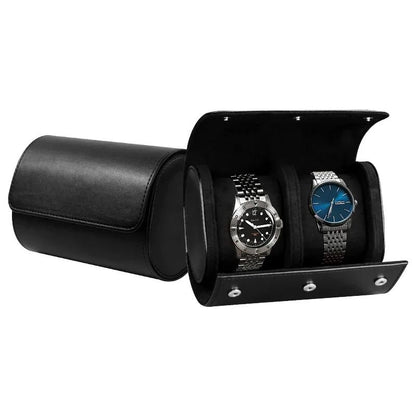 Leather Watch Roll Travel Case Luxury Genuine Watch Storage Bag With 1 2 3 Slots 3