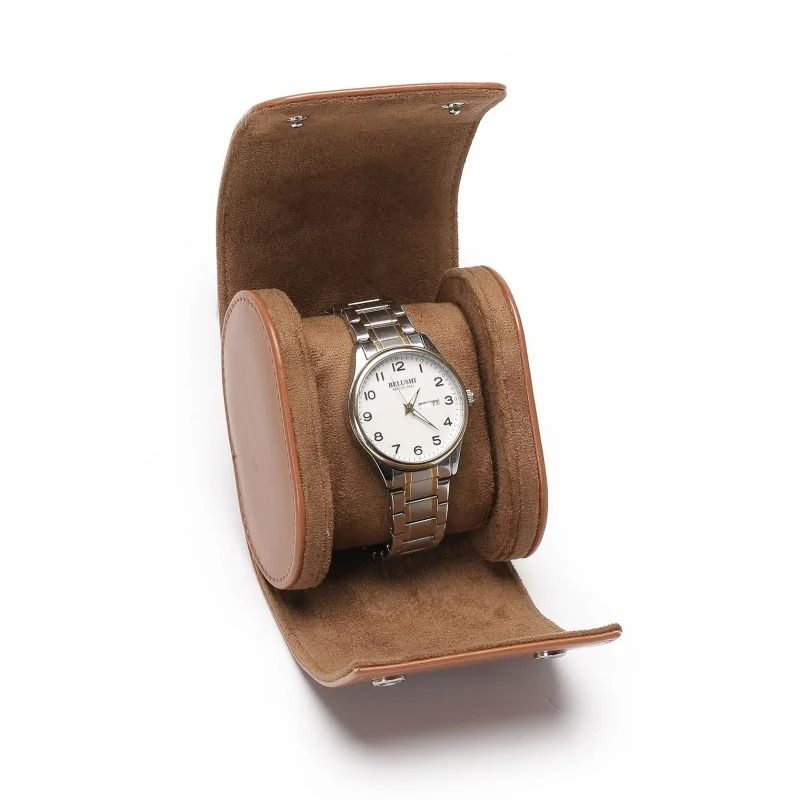 Leather Watch Roll Travel Case Luxury Genuine Watch Storage Bag With 1 2 3 Slots 10
