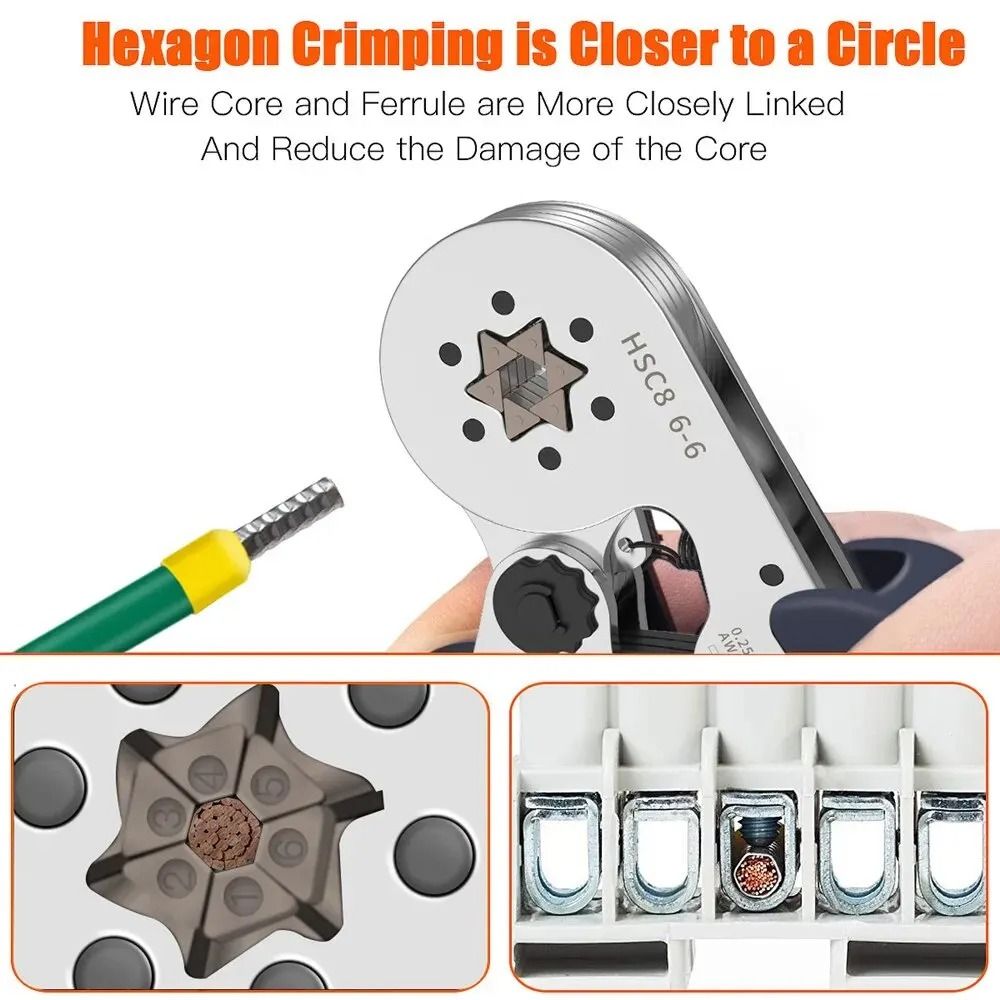 Ferrule Sleeves Terminal Crimping Tool Mini Electrical Pliers Wire Connection Repair Clamp 2