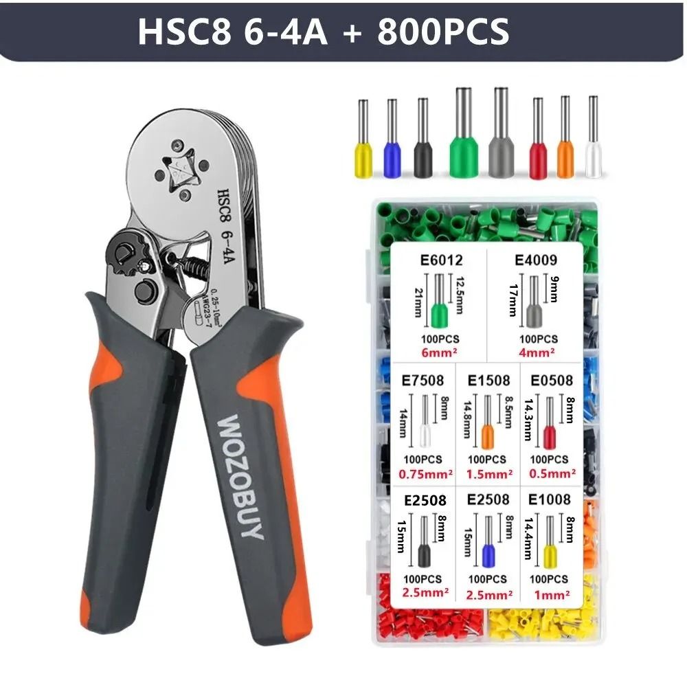 Ferrule Sleeves Terminal Crimping Tool Mini Electrical Pliers Wire Connection Repair Clamp 8