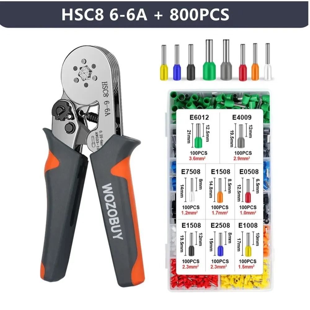 Ferrule Sleeves Terminal Crimping Tool Mini Electrical Pliers Wire Connection Repair Clamp 12