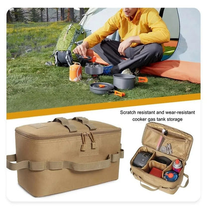 Outdoor Camping Gas Tank Storage Bag Large Capacity Tool Bag Picnic Cookware Utensils Kit Bag 3