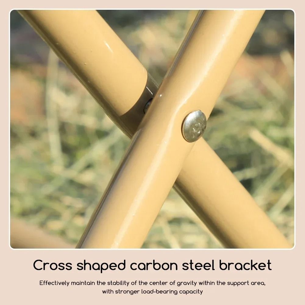 Foldable Backpack Stool Portable Camping Chair Lightweight Outdoor Fishing Travel Seat 3