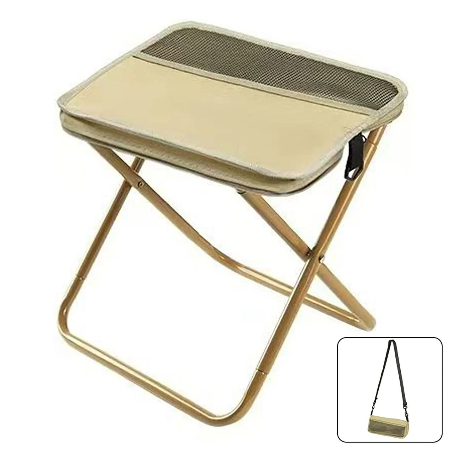 Foldable Backpack Stool Portable Camping Chair Lightweight Outdoor Fishing Travel Seat 9