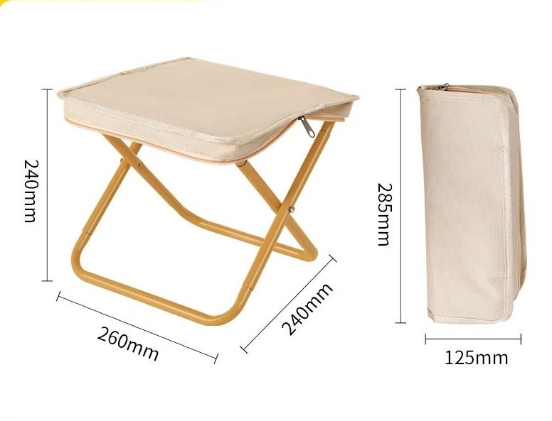 Foldable Backpack Stool Portable Camping Chair Lightweight Outdoor Fishing Travel Seat 14