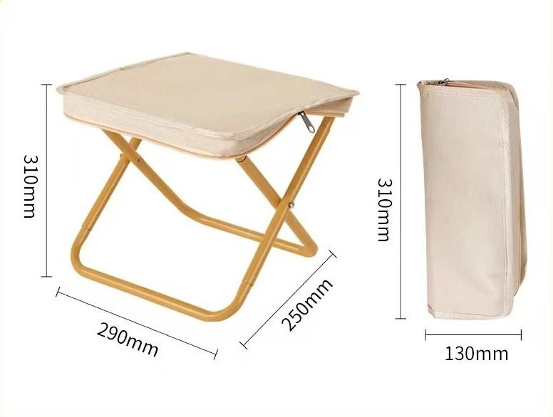 Foldable Backpack Stool Portable Camping Chair Lightweight Outdoor Fishing Travel Seat 15