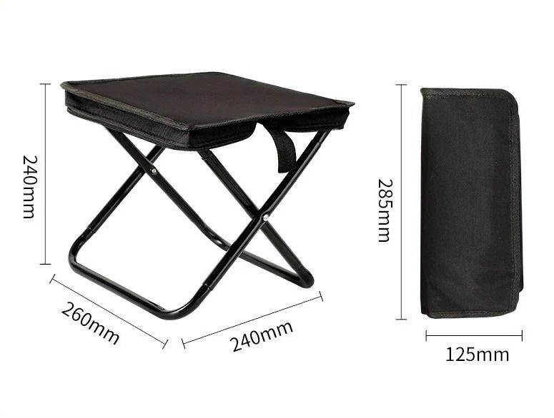 Foldable Backpack Stool Portable Camping Chair Lightweight Outdoor Fishing Travel Seat 7