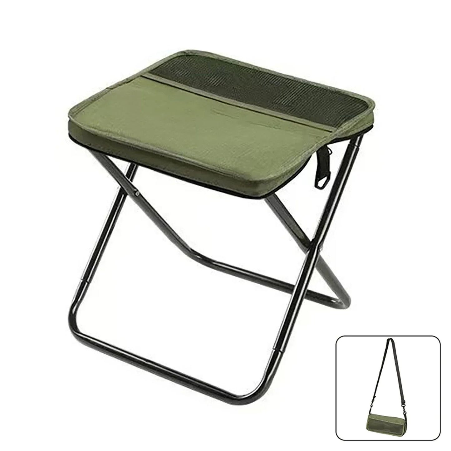 Foldable Backpack Stool Portable Camping Chair Lightweight Outdoor Fishing Travel Seat 8