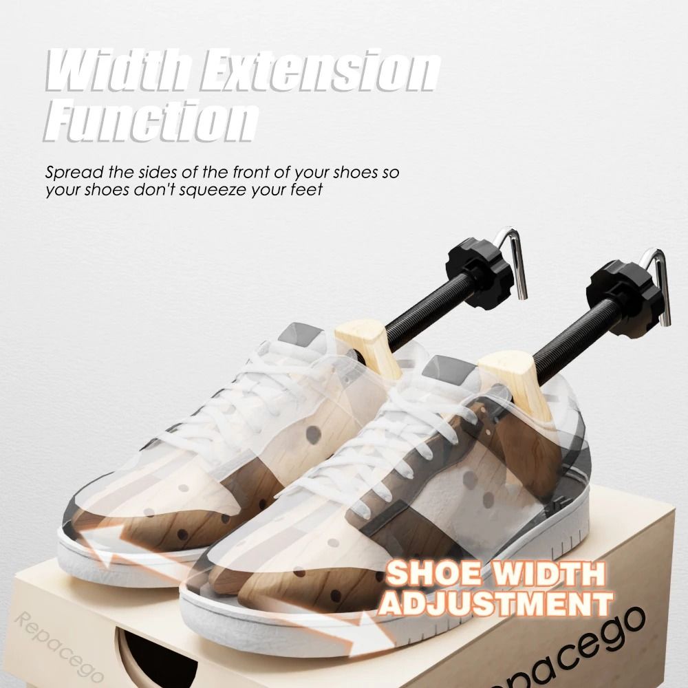 Wooden Shoe Stretcher Adjustable Shoe Trees Expander For Men And Women 2