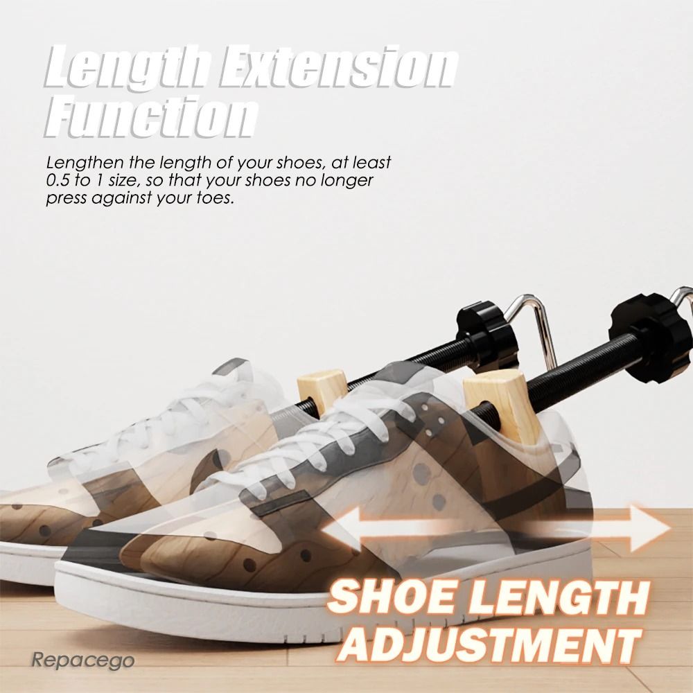 Wooden Shoe Stretcher Adjustable Shoe Trees Expander For Men And Women 3