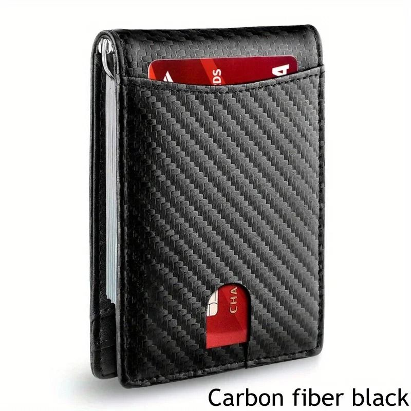 Synthetic Leather Slim Smart Wallet For Men Credit Card Holder Money Clip 10
