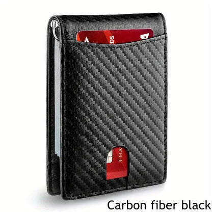 Synthetic Leather Slim Smart Wallet For Men Credit Card Holder Money Clip 10