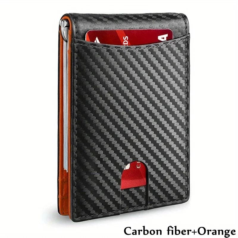 Synthetic Leather Slim Smart Wallet For Men Credit Card Holder Money Clip 11