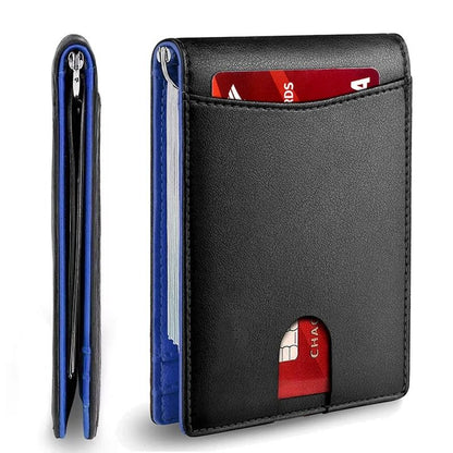 Synthetic Leather Slim Smart Wallet For Men Credit Card Holder Money Clip 13