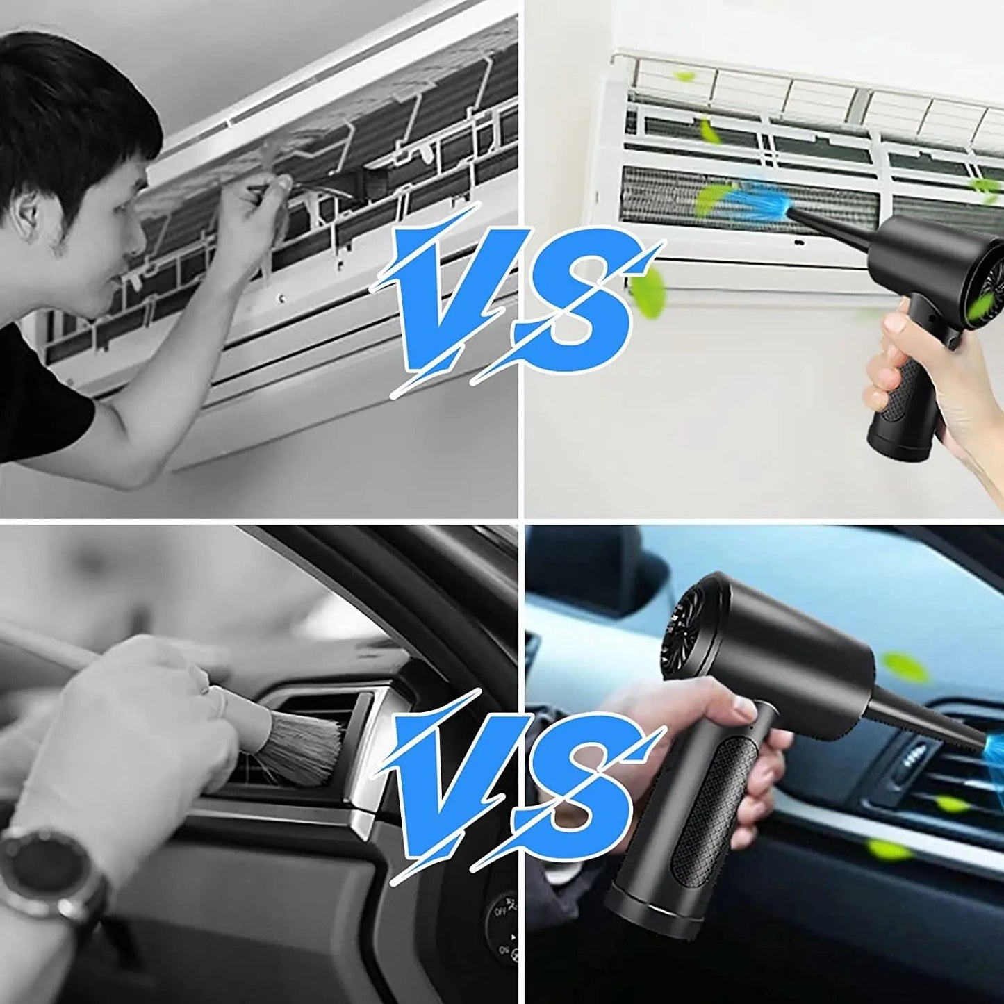 Portable Air Duster Cordless Compressed Air Blower With LED Light For Computer And Keyboard Cleani 5